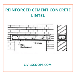 Reinforced Cement Concrete Lintel