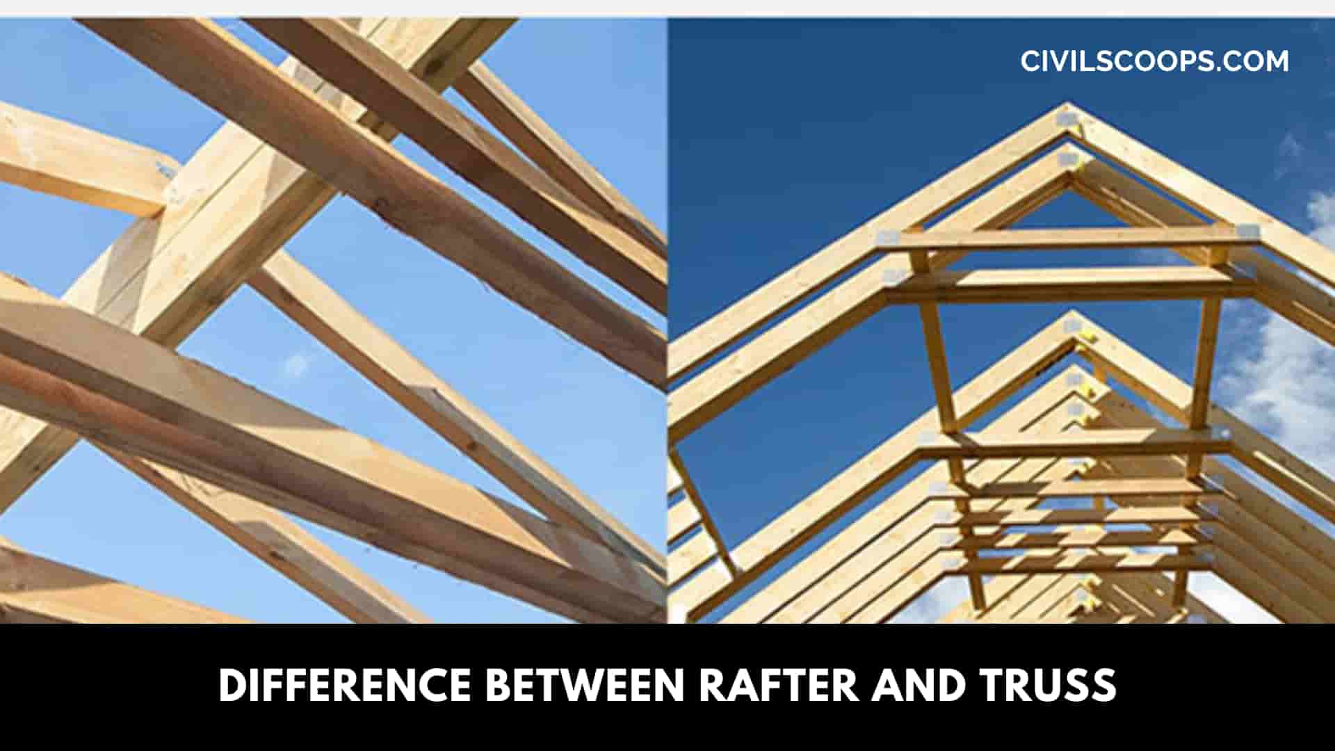 Difference Between Rafter and Truss