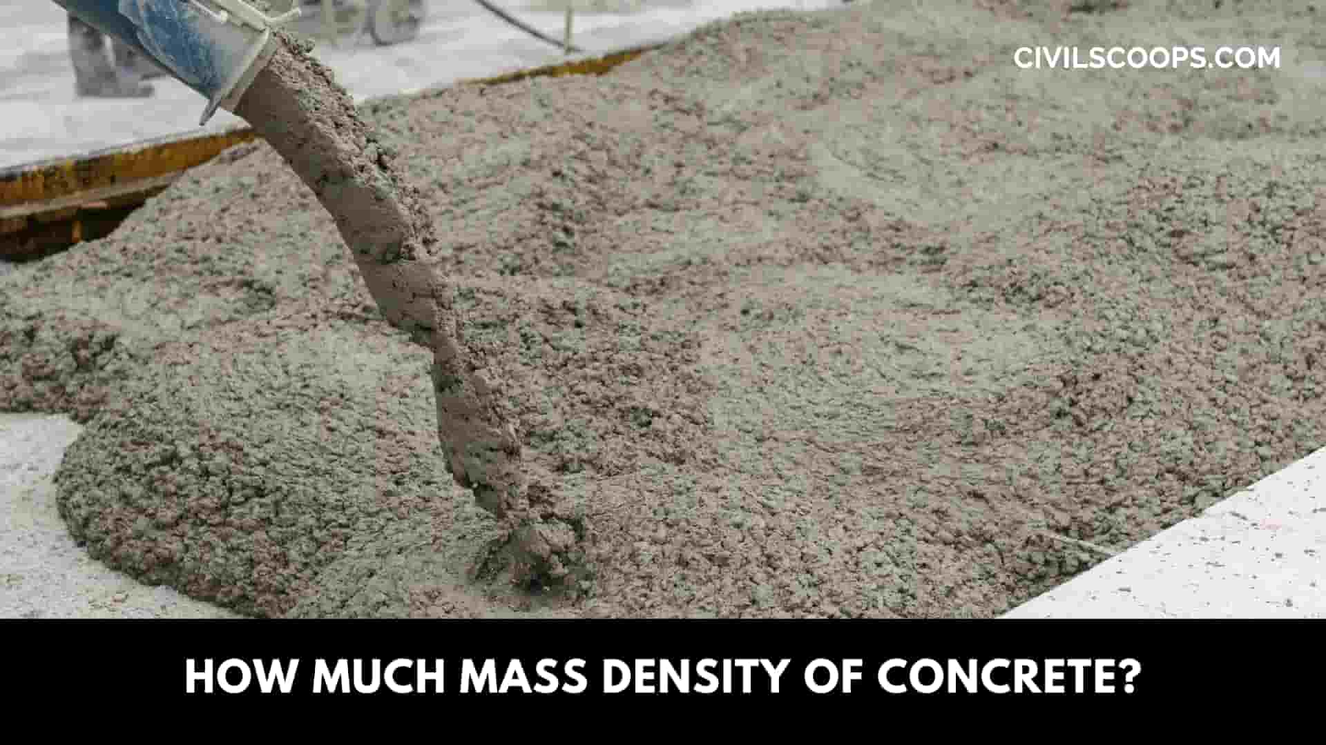 How Much Mass Density of Concrete?