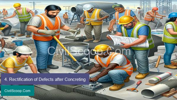 4. Rectification of Defects after Concreting