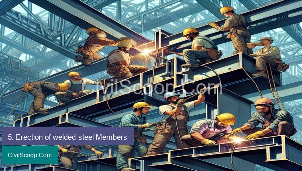 5. Erection of welded steel Members