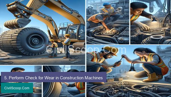5. Perform Check for Wear in Construction Machines