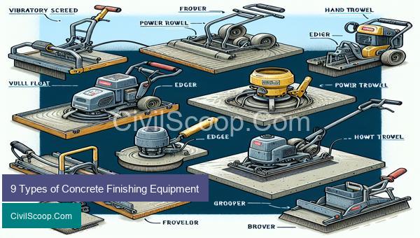 9 Types of Concrete Finishing Equipment
