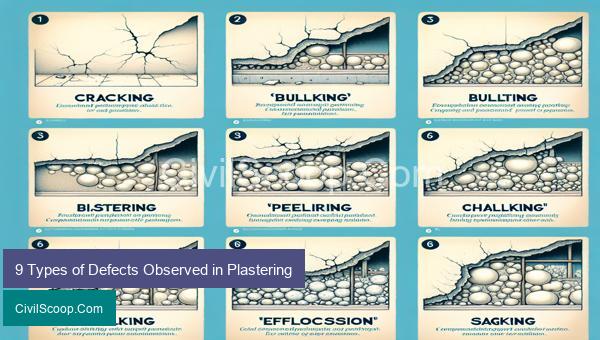9 Types of Defects Observed in Plastering
