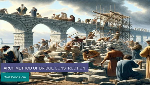 ARCH METHOD OF BRIDGE CONSTRUCTION