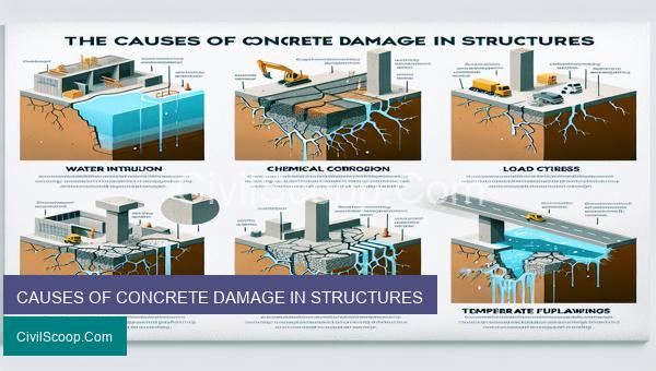 CAUSES OF CONCRETE DAMAGE IN STRUCTURES