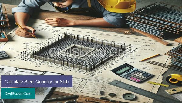 Calculate Steel Quantity for Slab