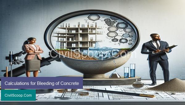 Calculations for Bleeding of Concrete