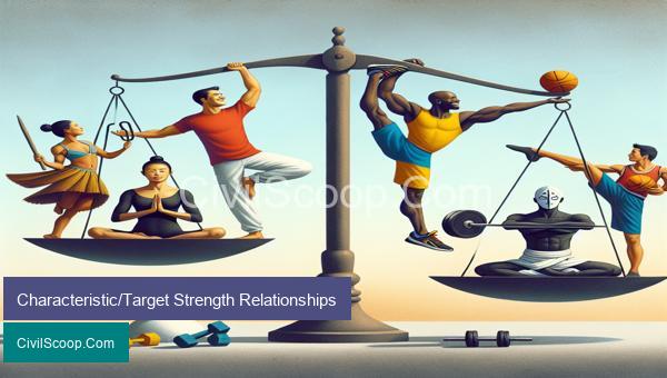 Characteristic/Target Strength Relationships