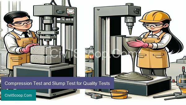 Compression Test and Slump Test for Quality Tests