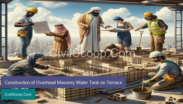 Construction of Overhead Masonry Water Tank on Terrace