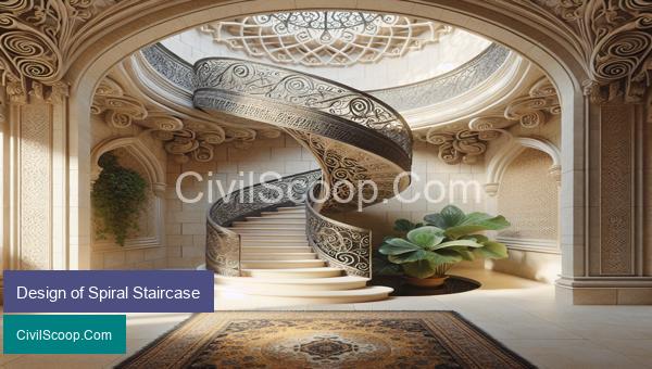 Design of Spiral Staircase