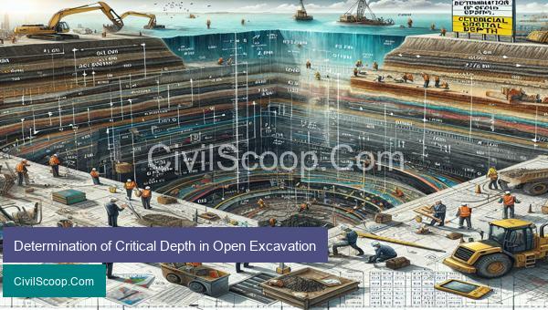 Determination of Critical Depth in Open Excavation