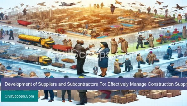 Development of Suppliers and Subcontractors For Effectively Manage Construction Supply Chain
