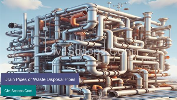 Drain Pipes or Waste Disposal Pipes