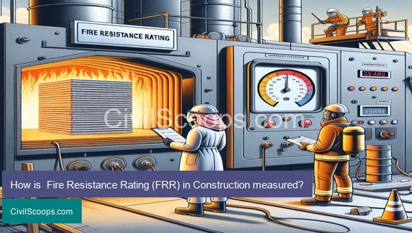 How is  Fire Resistance Rating (FRR) in Construction measured?