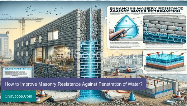 How to Improve Masonry Resistance Against Penetration of Water?