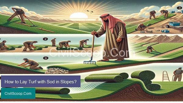 How to Lay Turf with Sod in Slopes?