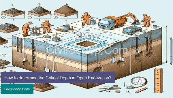 How to determine the Critical Depth in Open Excavation?