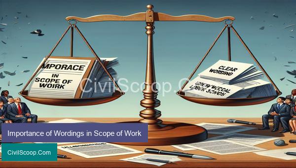 Importance of Wordings in Scope of Work