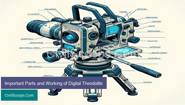 Important Parts and Working of Digital Theodolite