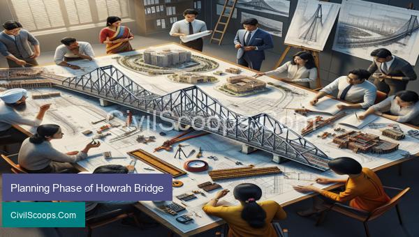 Planning Phase of Howrah Bridge