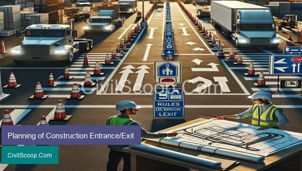 Planning of Construction Entrance/Exit