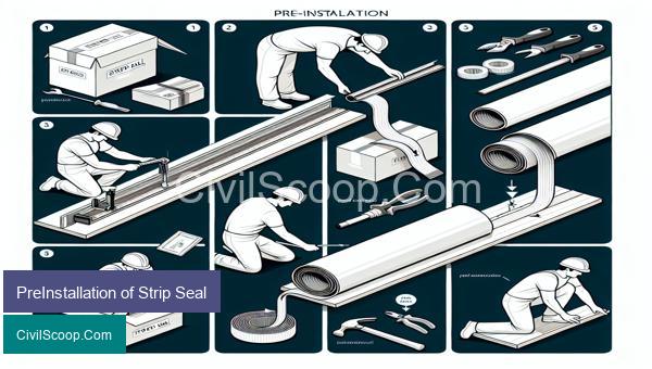 PreInstallation of Strip Seal