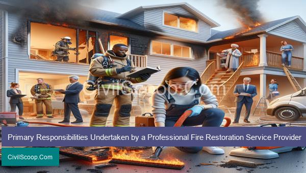 Primary Responsibilities Undertaken by a Professional Fire Restoration Service Provider