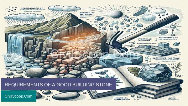 REQUIREMENTS OF A GOOD BUILDING STONE