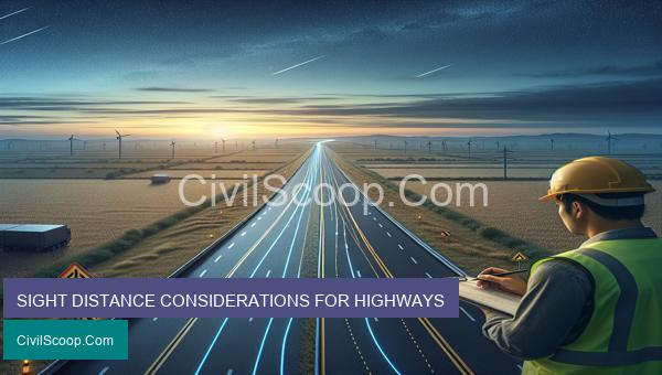 SIGHT DISTANCE CONSIDERATIONS FOR HIGHWAYS