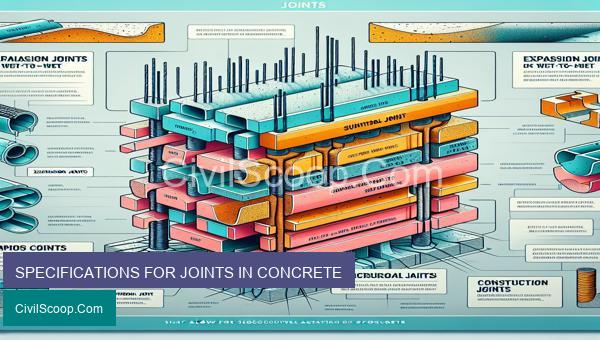 SPECIFICATIONS FOR JOINTS IN CONCRETE