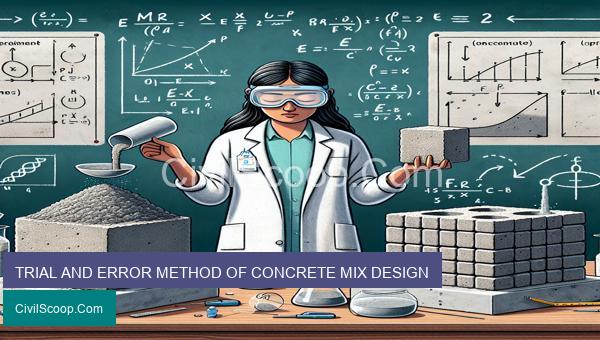 TRIAL AND ERROR METHOD OF CONCRETE MIX DESIGN