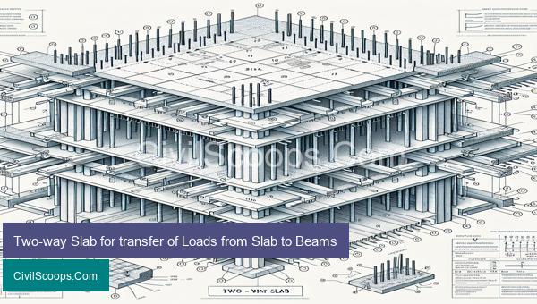 Two-way Slab for transfer of Loads from Slab to Beams