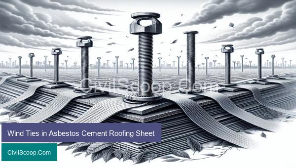Wind Ties in Asbestos Cement Roofing Sheet