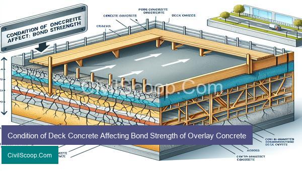 Condition of Deck Concrete Affecting Bond Strength of Overlay Concrete