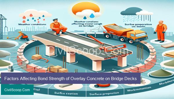 Factors Affecting Bond Strength of Overlay Concrete on Bridge Decks