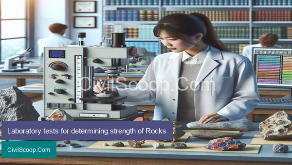 Laboratory tests for determining strength of Rocks
