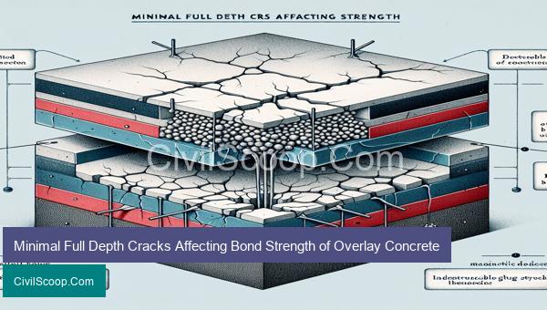 Minimal Full Depth Cracks Affecting Bond Strength of Overlay Concrete