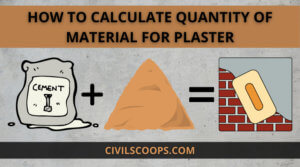 How to Calculate Quantity of Material for Plaster