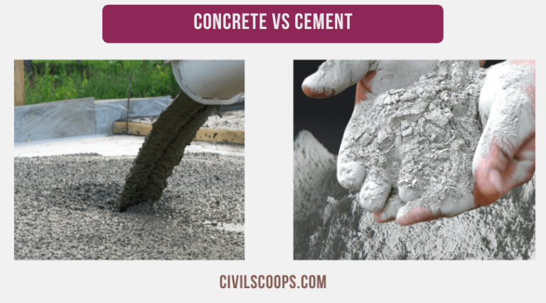 Concrete Vs Cement | Definition of Cement and Concrete | Composition of ...