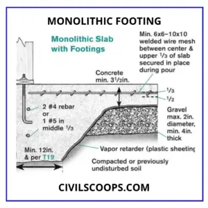 Monolithic Footing