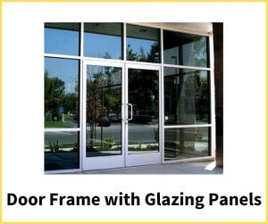 Door Frame with Glazing Panels