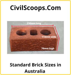 Standard Brick Sizes in Australia 