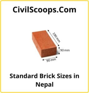 Standard Brick Sizes in Nepal