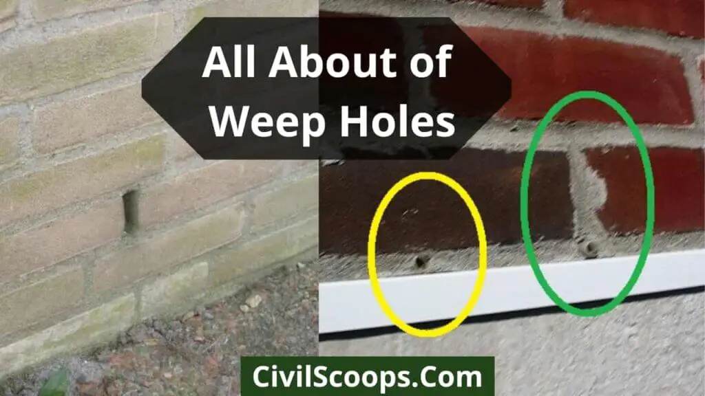 Information of Weep Holes