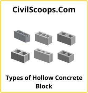 Types of Hollow Concrete Block