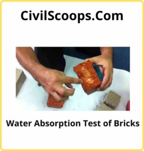 Water Absorption Test of Bricks
