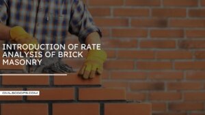Introduction of Rate Analysis of Brick Masonry