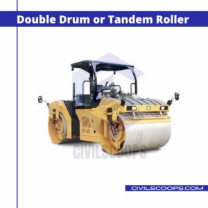 Double Drum or Tandem Roller